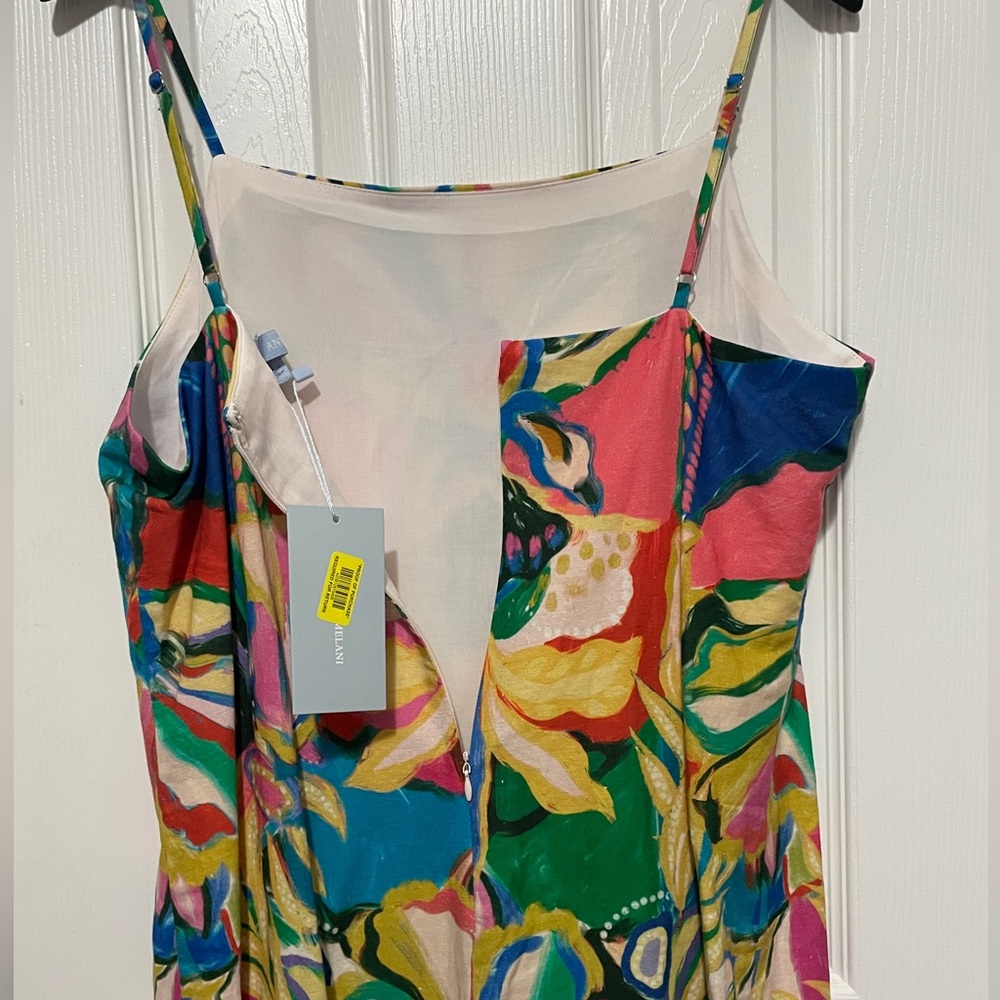 NWTAntonio Melani
Giulia Printed Linen Blend Straight Neck Sleeveless Maxi Dress - Picture 4 of 5